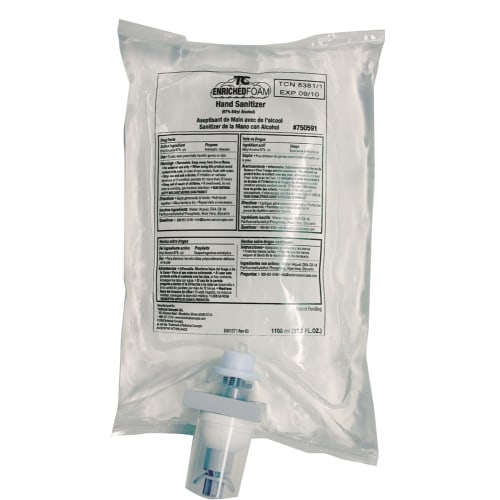 Rubbermaid® TC® AutoFoam Enriched Foam Alcohol Based Hand Sanitizer Refill, 1100ml